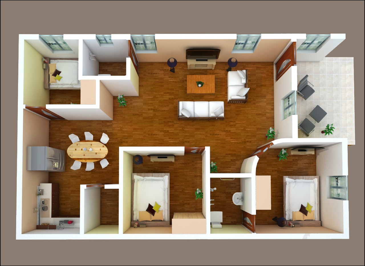 3D HOME PLAN BELOW 8 LAKHS