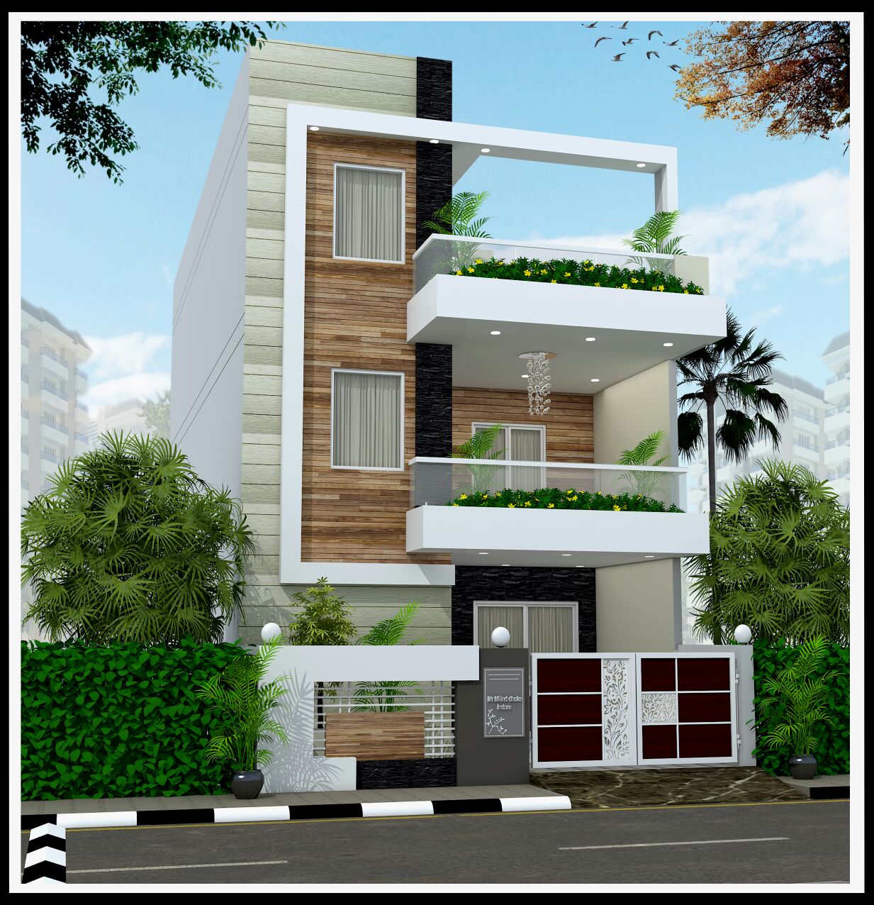 22 Feet by 45 Modern House Plan with 4 Bedroom Ideas India 