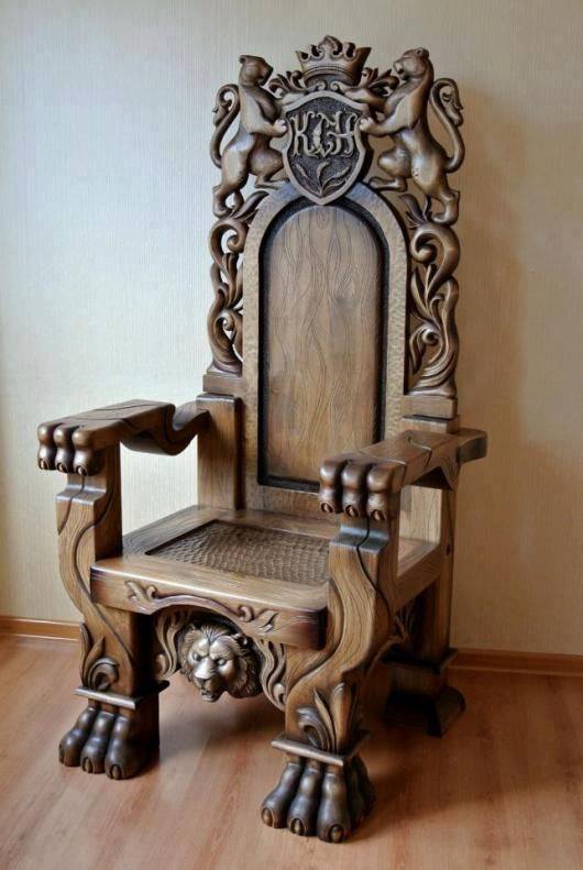 modern handmade wood chair