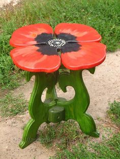 modern green handmade table