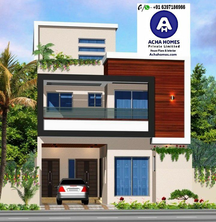 2 BHK Modern House Plan Ideas India, House Design for 15 Feet by 25