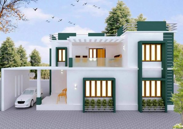 1000 square feet home plan below 15 lakhs