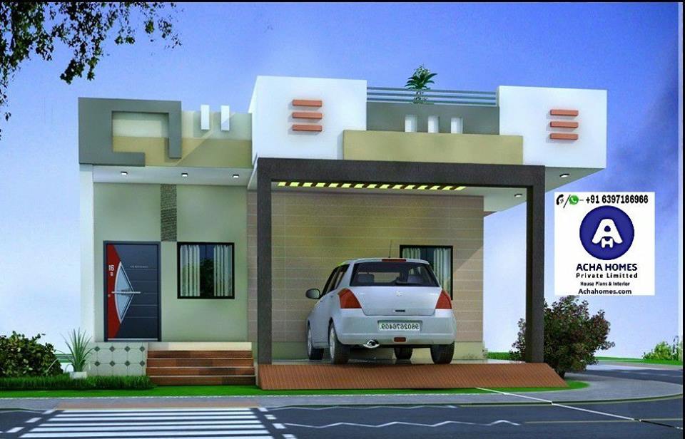 800 Sq. feet 2 BHK Modern House Design