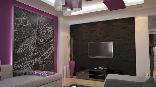 Modern TV room Apartment Interior Decorating Ideas