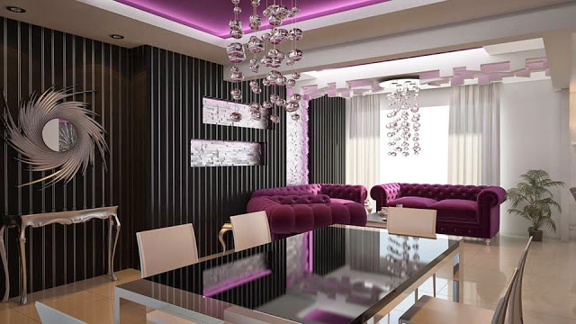 dining and living room Modern Apartment Interior Decorating Ideas