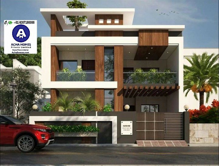 1600 square feet double floor modern home design with 3 bedrooms