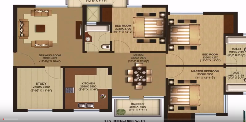 1800 square feet modern home plan