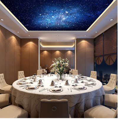 dining roomCeiling Mural Home Design Ideas