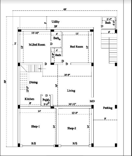 1000 Square Feet Home  Plans  Acha Homes