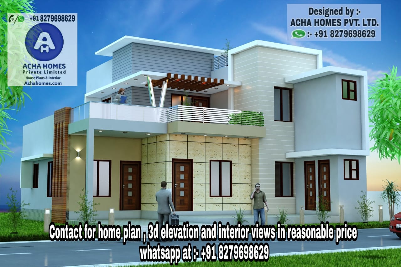 Home Designs for 35 Feet by 40 Feet plot