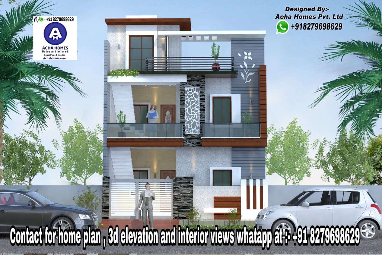 Home Designs for 25 Feet by 50 Feet plot