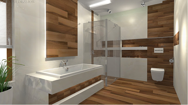 Modern bathroom african Wood Designs