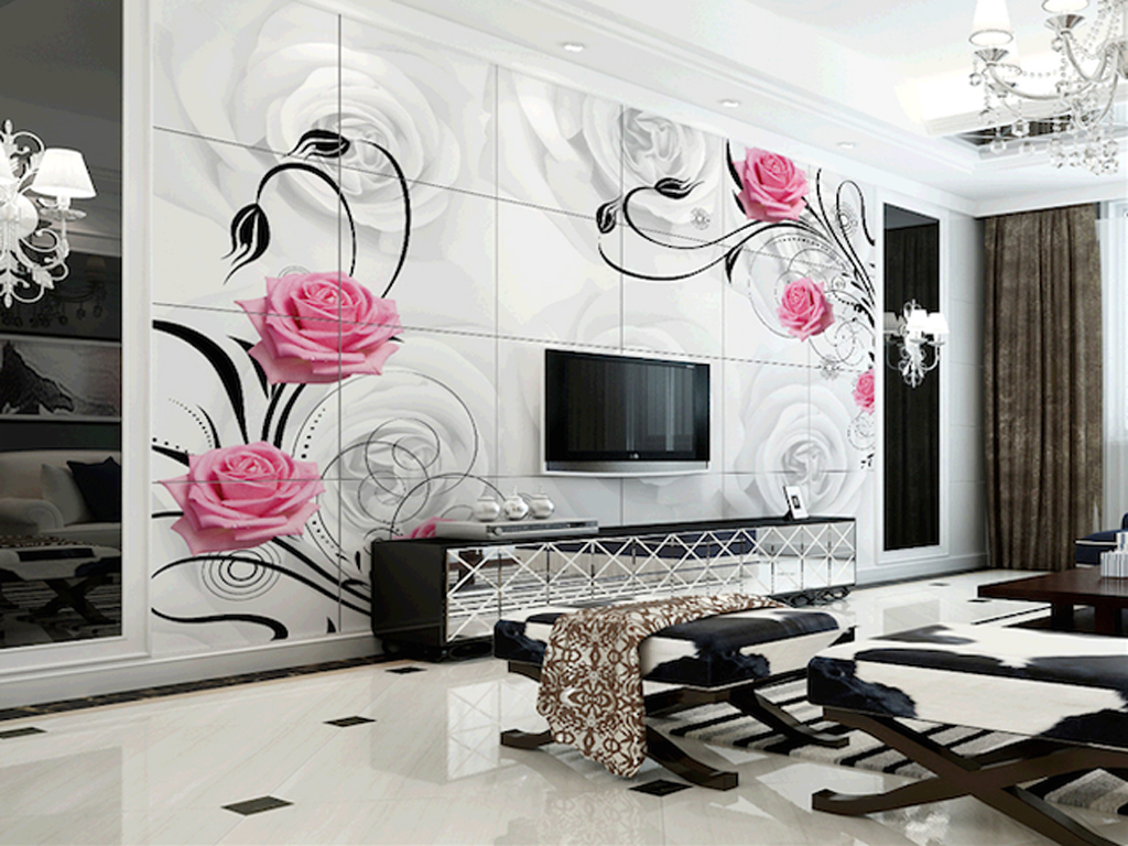 FLOWER WALLPAPER DESIGN IDEAS