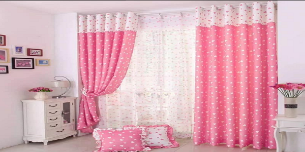 rose colour curtains bedroom look bigger