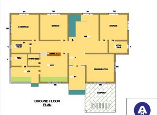 Best 3 BHK House Plan for 60 Feet by 50 Feet plot East Facing Best 3 BHK House Plan for 60 Feet by 50 Feet plot East Facing