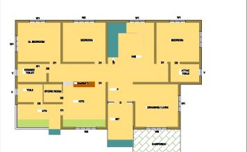 Best 3 BHK House Plan for 60 Feet by 50 Feet plot East Facing Best 3 BHK House Plan for 60 Feet by 50 Feet plot East Facing