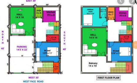  West  Facing  2 Bedroom House  Plans  As Per  Vastu  