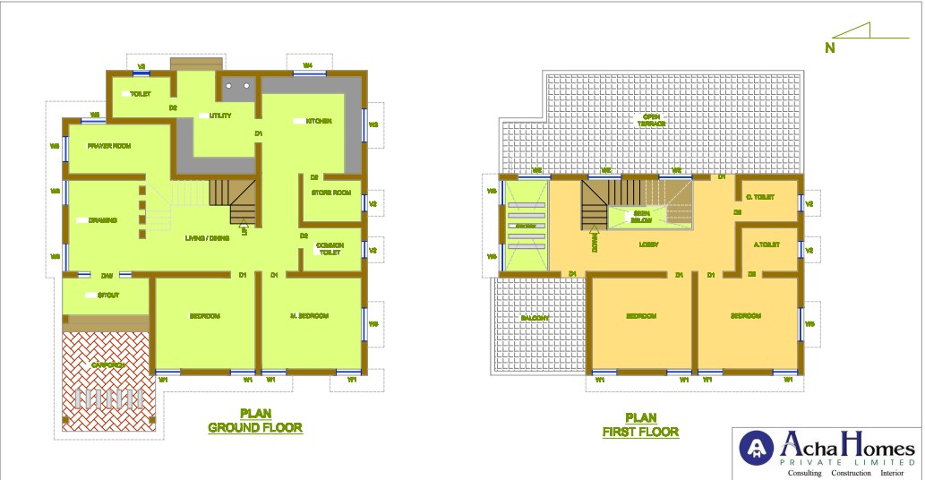 60 by 60 feet huge maisonette for more than one family