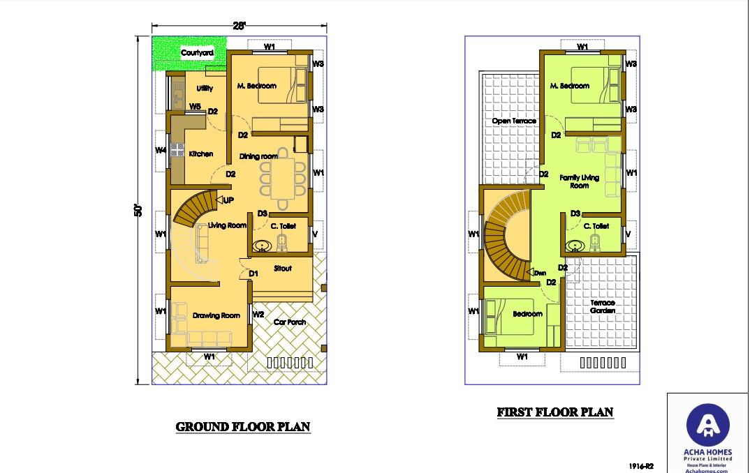 A Modern Luxurious 28 feet by 50 Plot Duplex Apartment for a multi-family