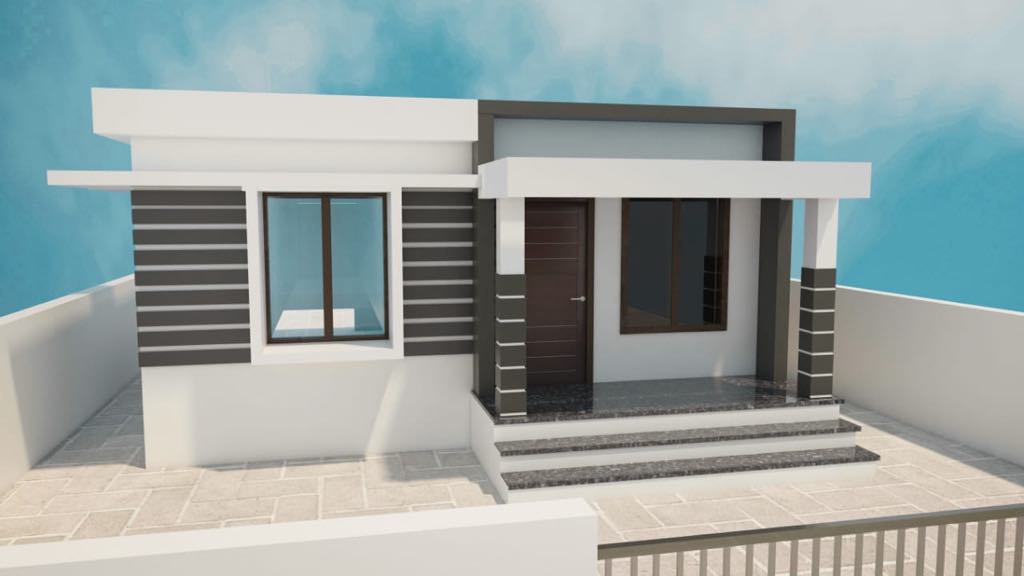 Best 2BHK Modern Home Plan Below 8 Lakhs