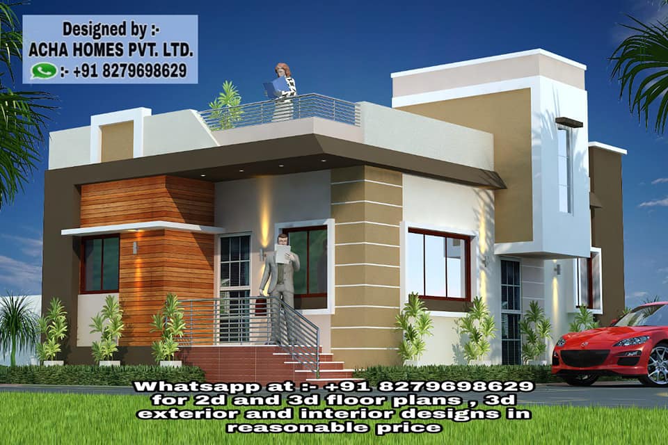 Best House Front Elevation Top Indian 3d Home Design 2 Bhk