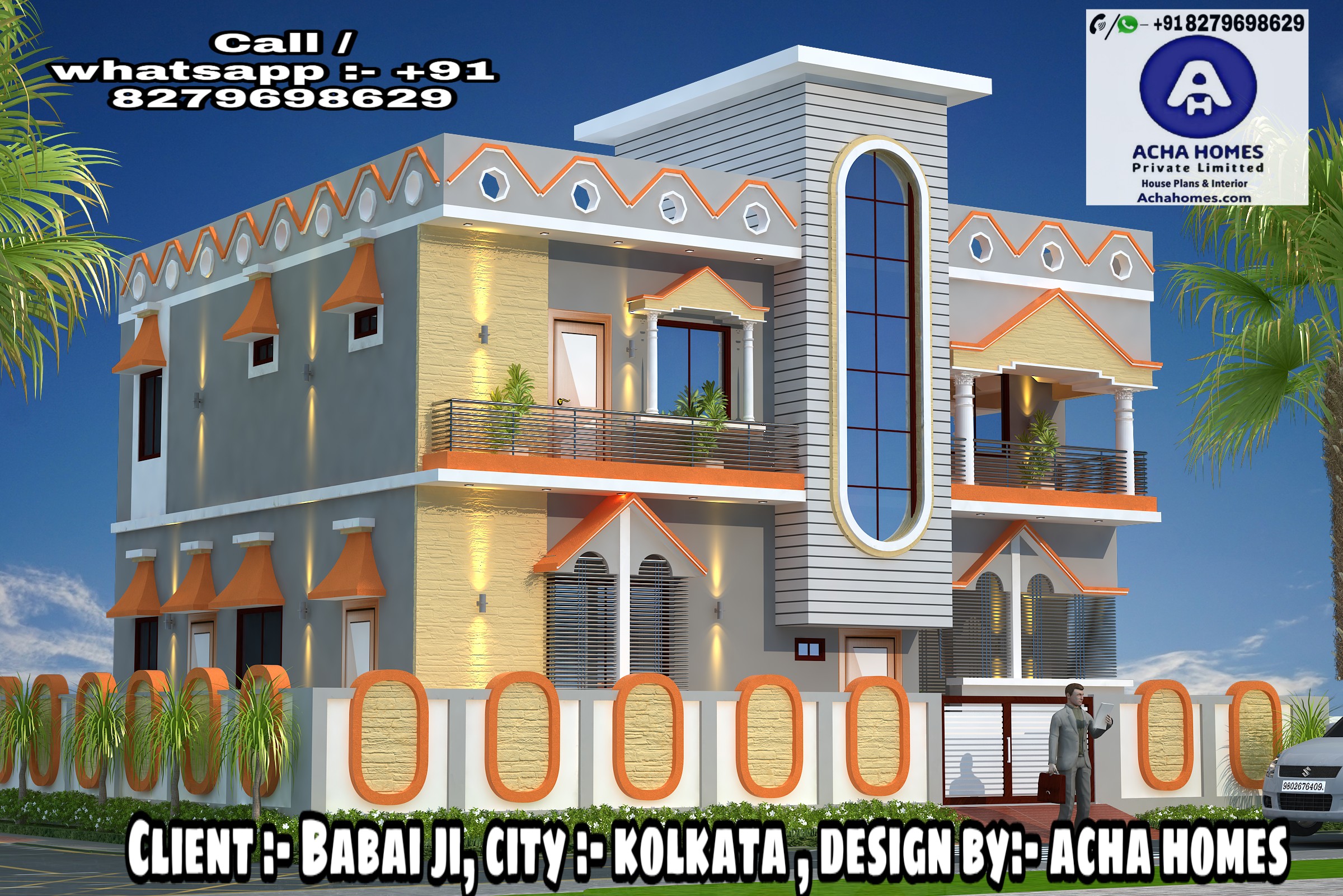 AMAZING DUPLEX 5 BHK HOME DESIGN