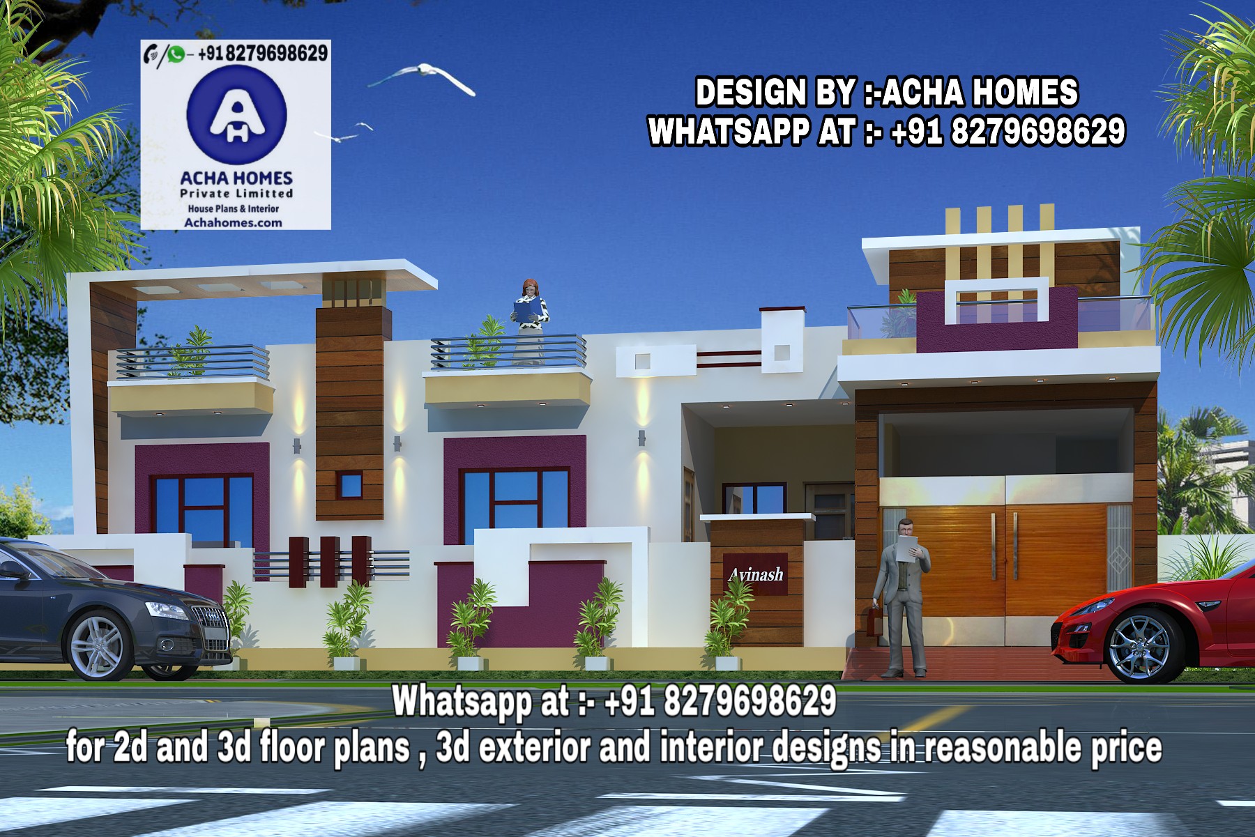 Best House Front Elevation Top Indian 3d Home Design 2 Bhk