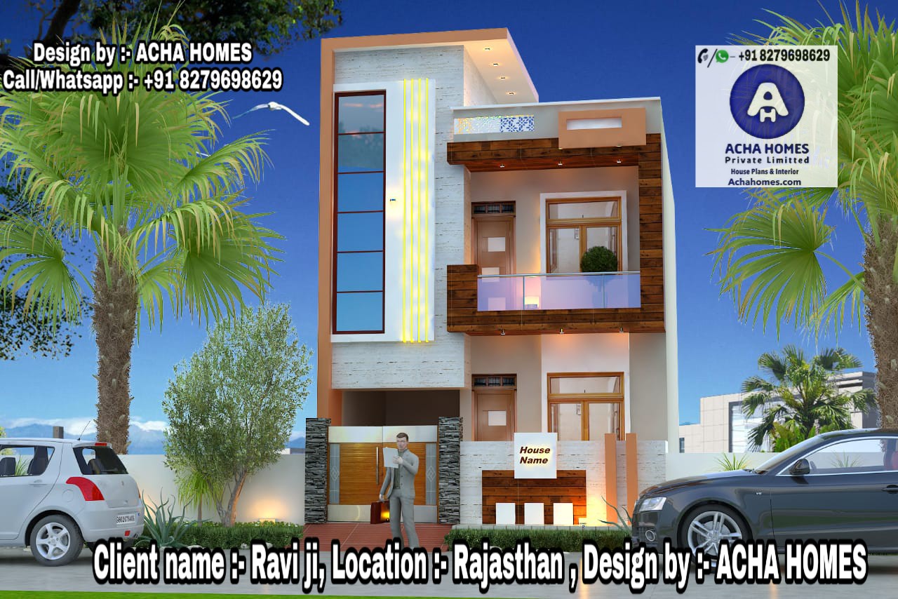 RAJASTANI MODEL 3 BHK HOME DESIGN