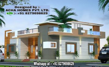 2 Bedroom House Plans For Small Family in Low Budget 2 bedroom single floor home plan