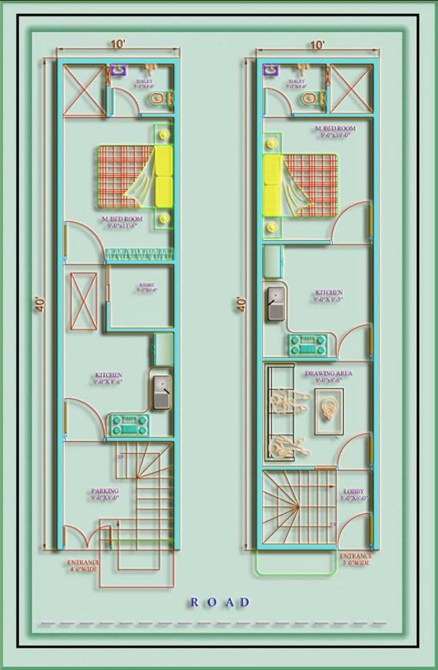 400 square feet house plan kerala model as per Vastu