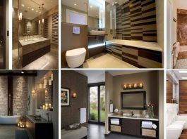Bathroom Interior Design Ideas In Low Budget Contemporary Brown Bathroom design ideas