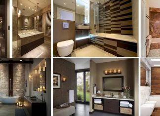 Bathroom Interior Design Ideas In Low Budget Contemporary Brown Bathroom design ideas