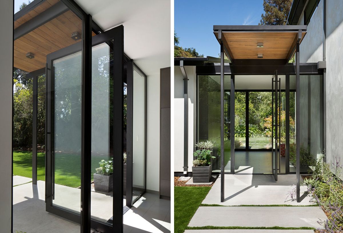 glass front door design ideas
