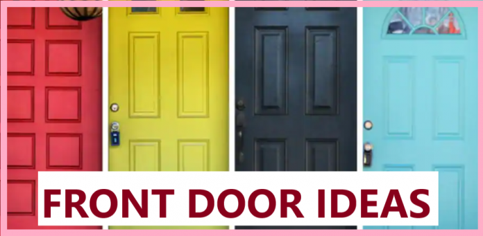 Simple Main Door Design Ideas for Home India, Front Door Colour Ideas