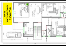 31 Feet by 52 Modern House Ground Floor Plan
